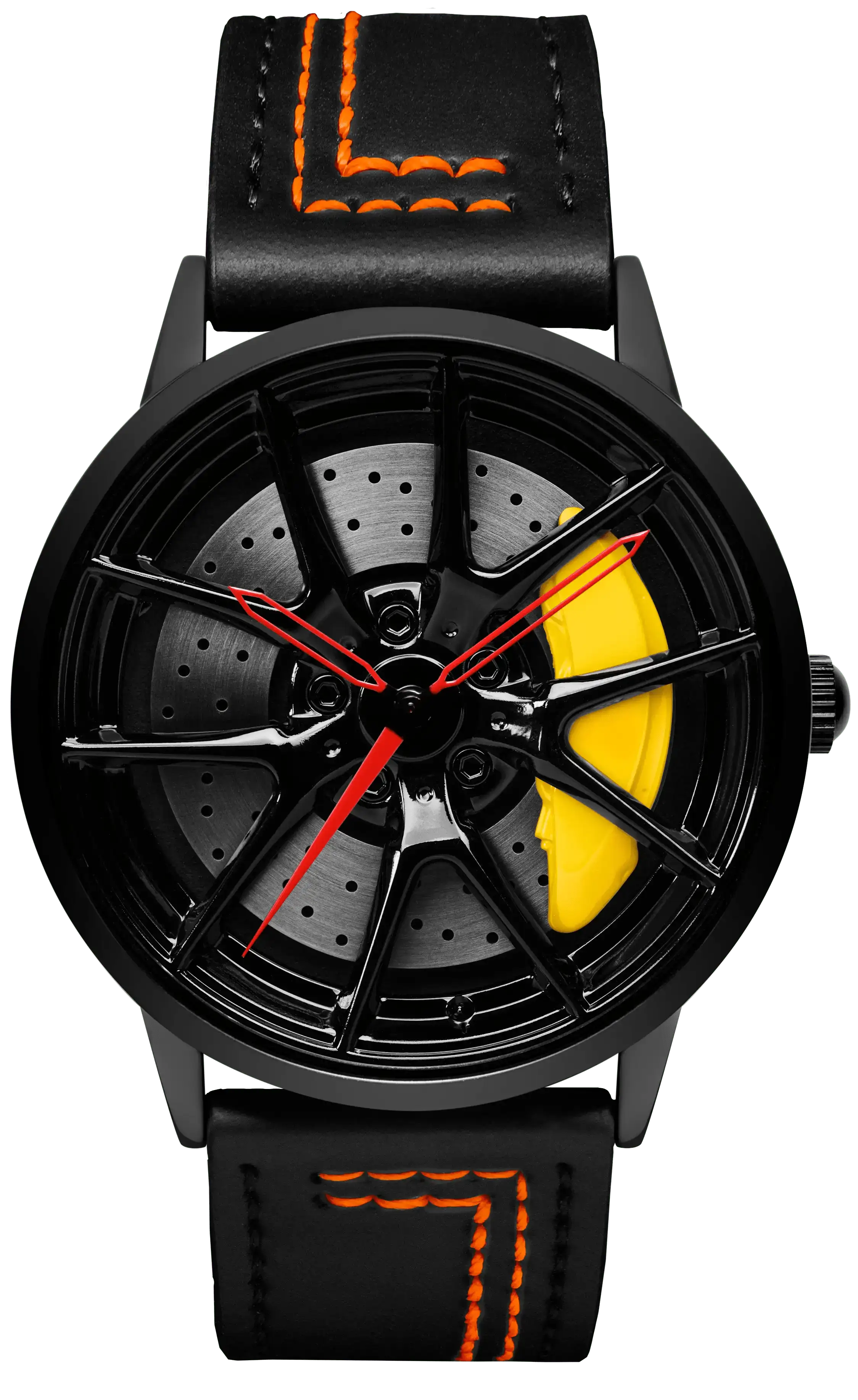 Shop Bayer 763M Yellow - Orange Leather Strap | RS Chrono