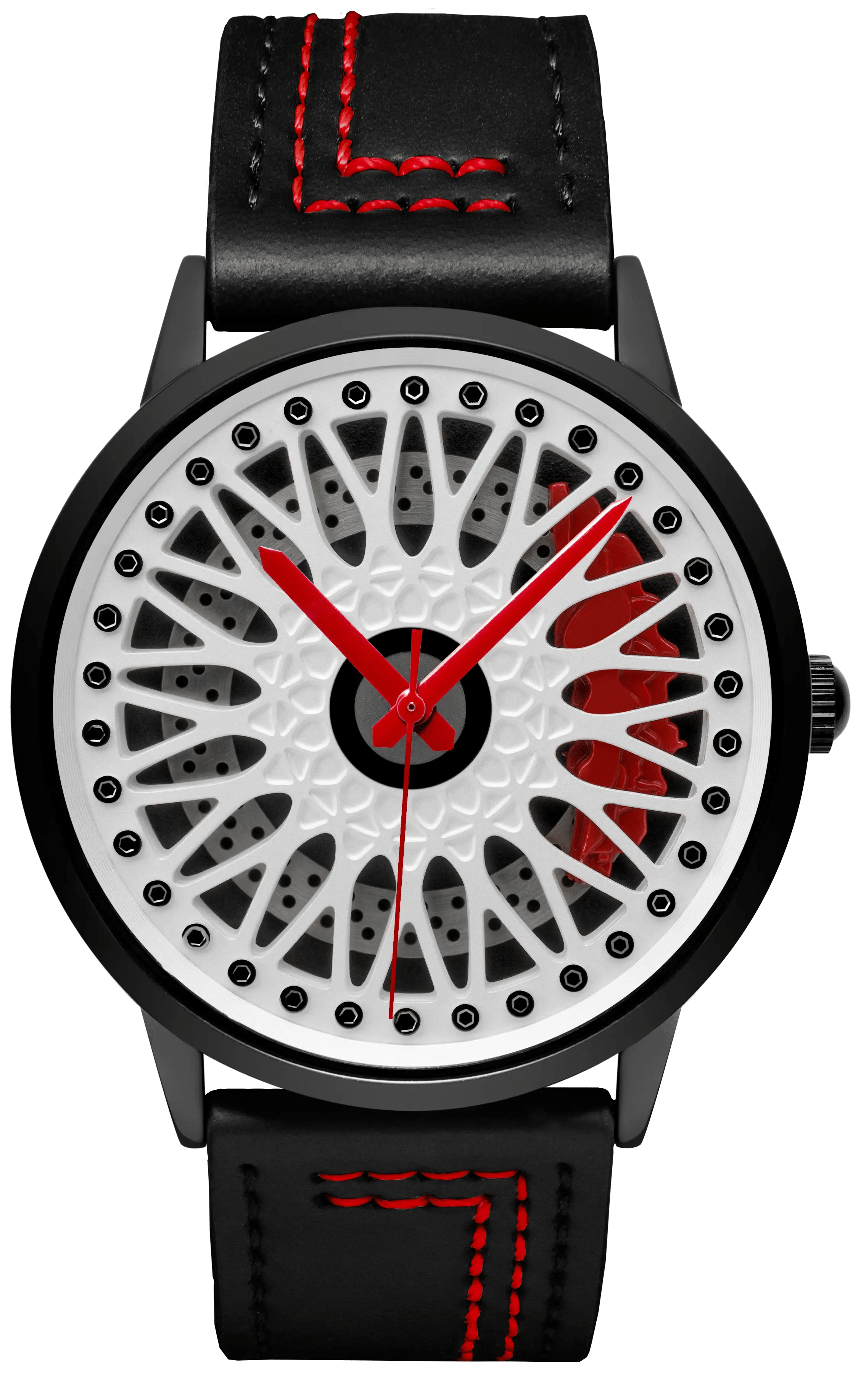 Shop Bayer 5M - Red Leather Strap | RS Chrono