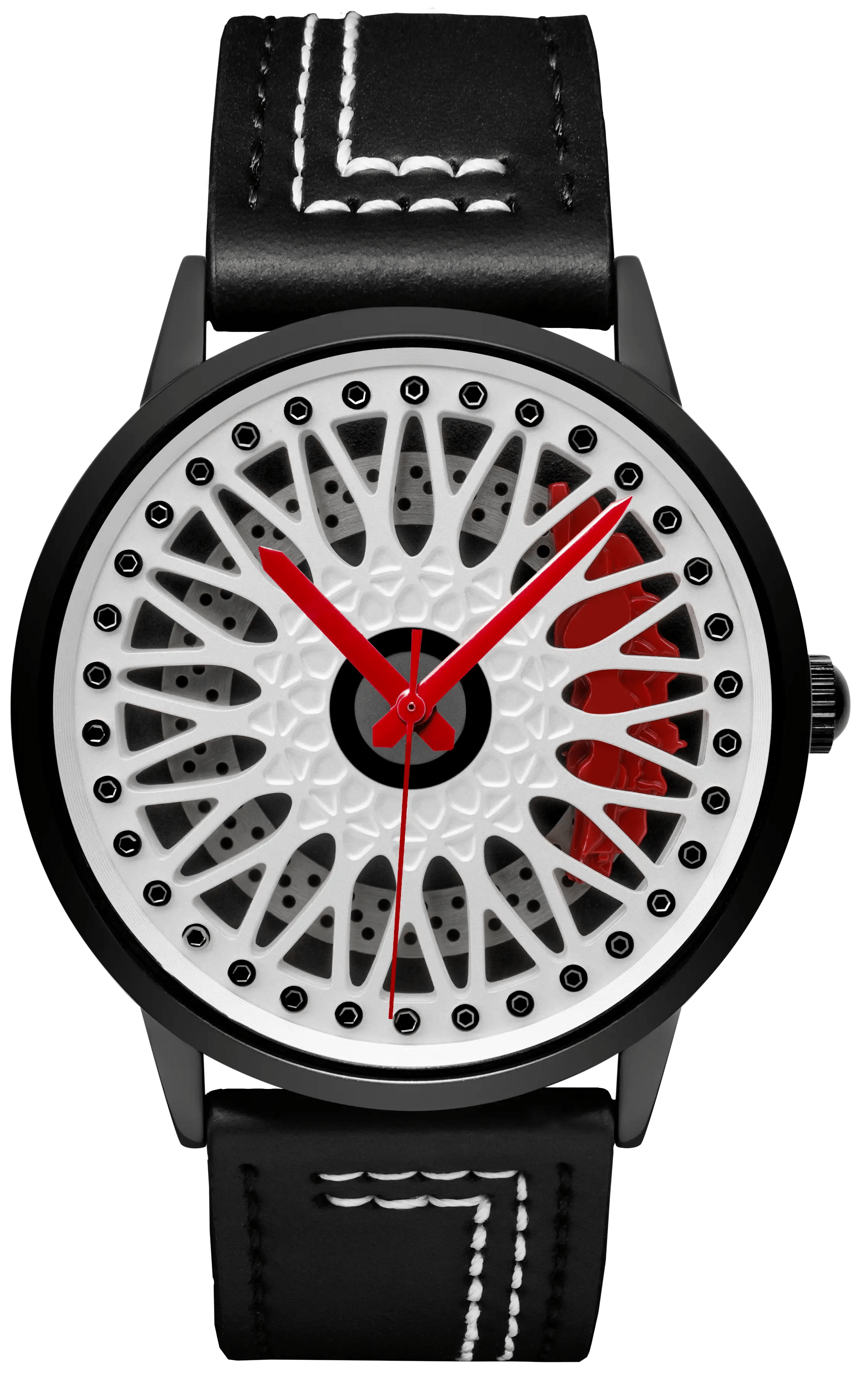 Shop Bayer 5M - White Leather Strap | RS Chrono