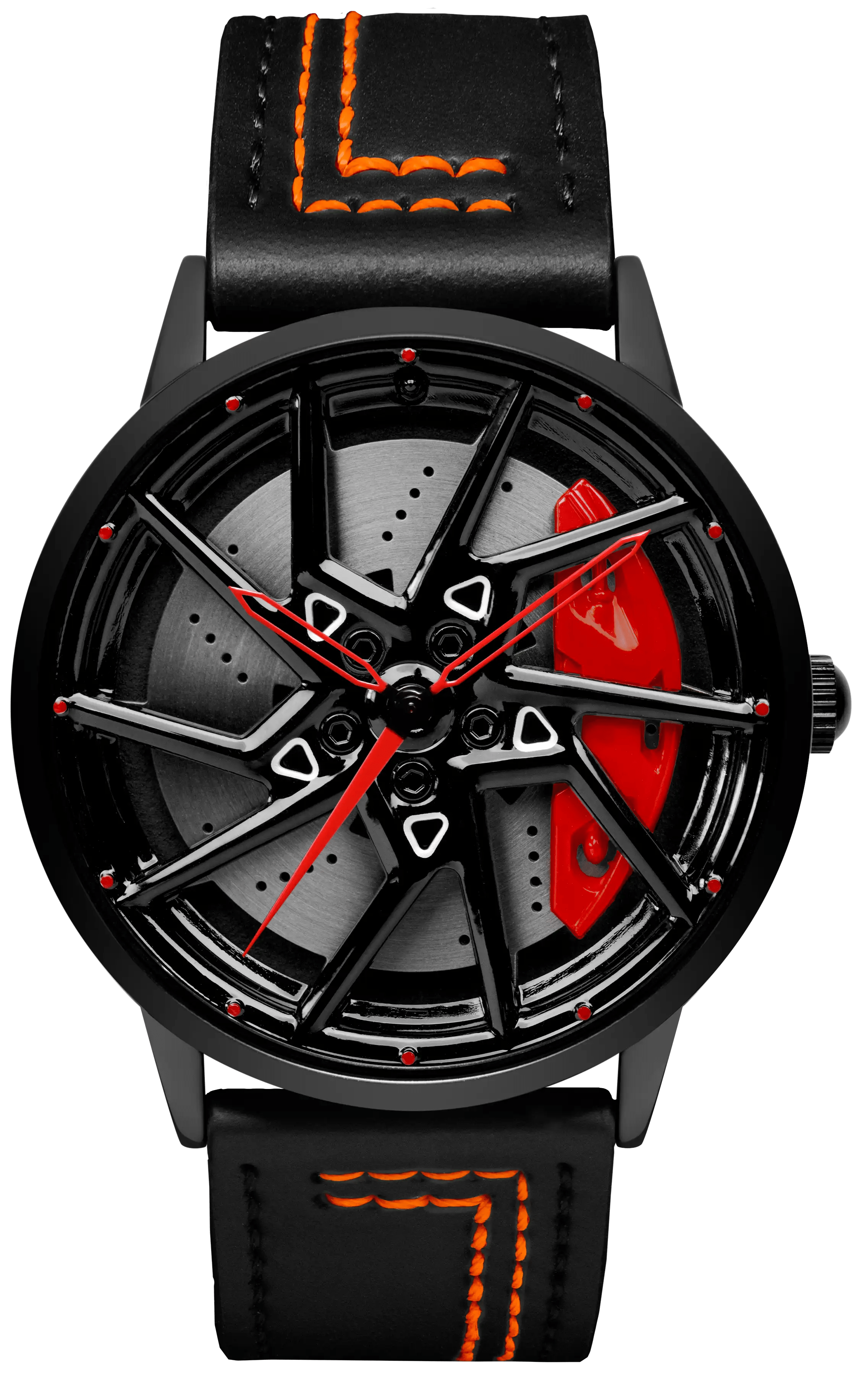 Shop Petronas C45 - Orange Leather Strap | RS Chrono