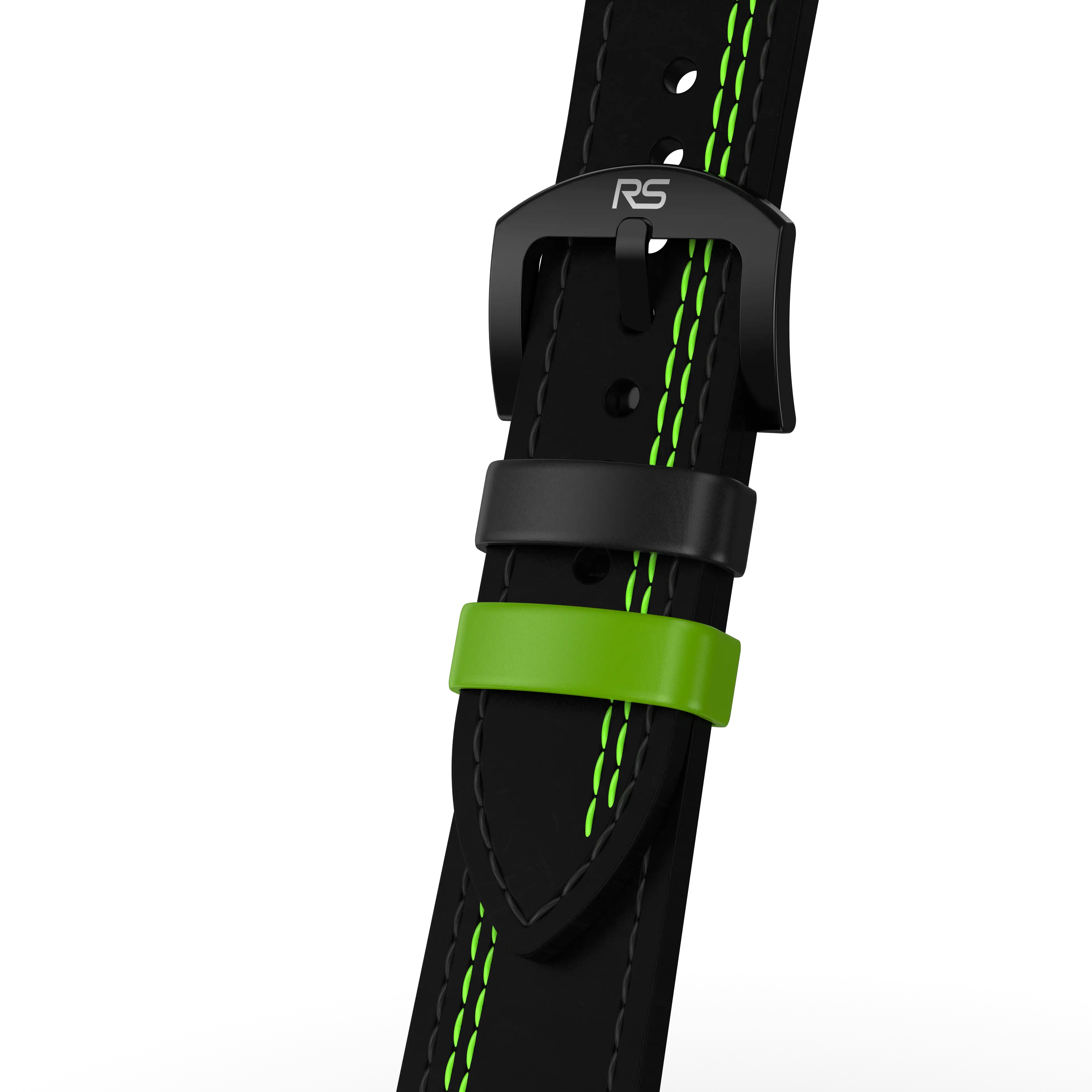 Black & Green Leather Strap (Adjustable)
