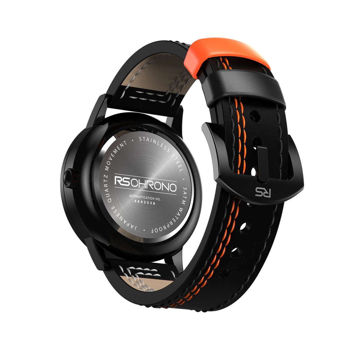 Shop Orange Performante Gyro - Orange Leather Strap | RS Chrono
