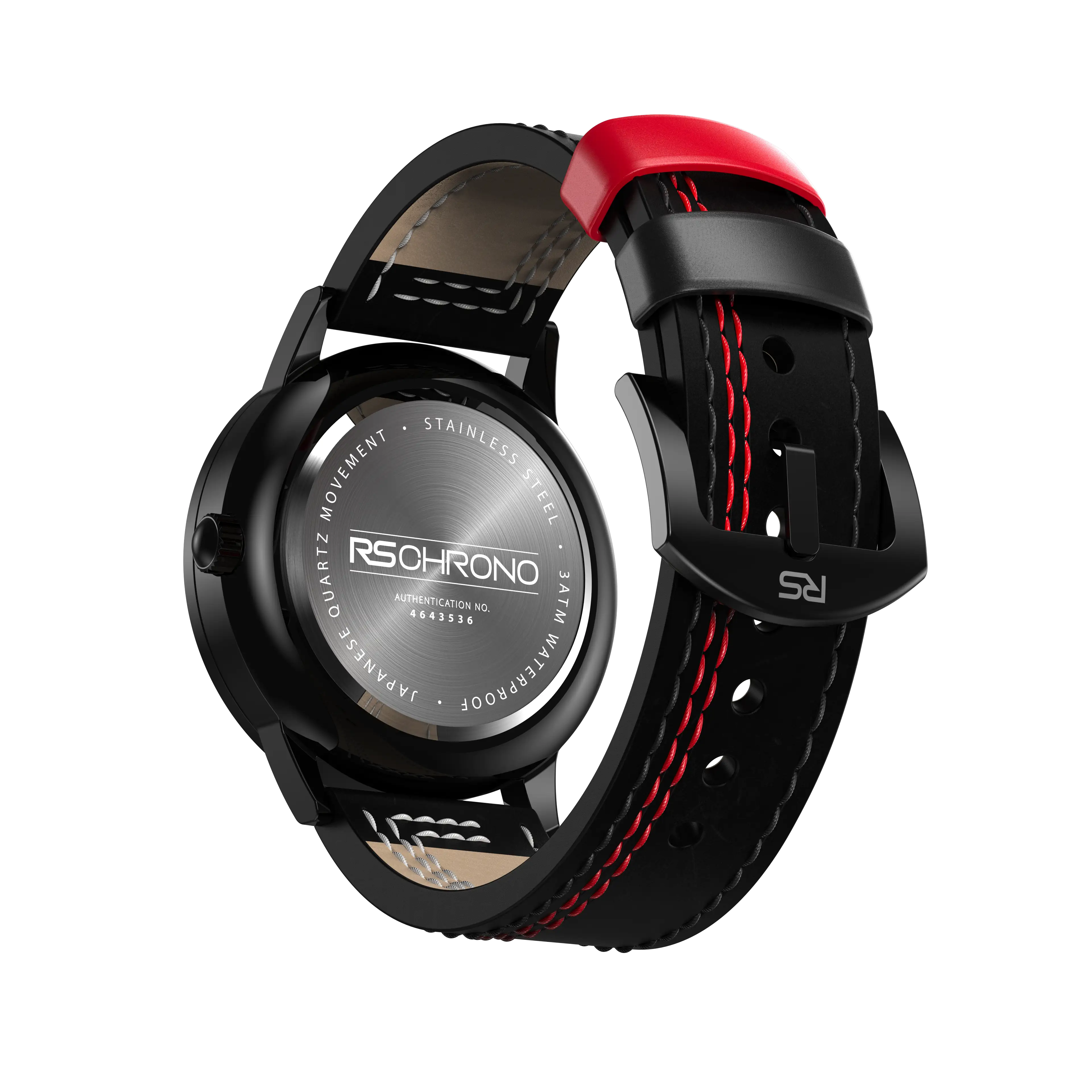 Shop Red Vorsprung RS5 Gyro - Red Leather Strap | RS Chrono