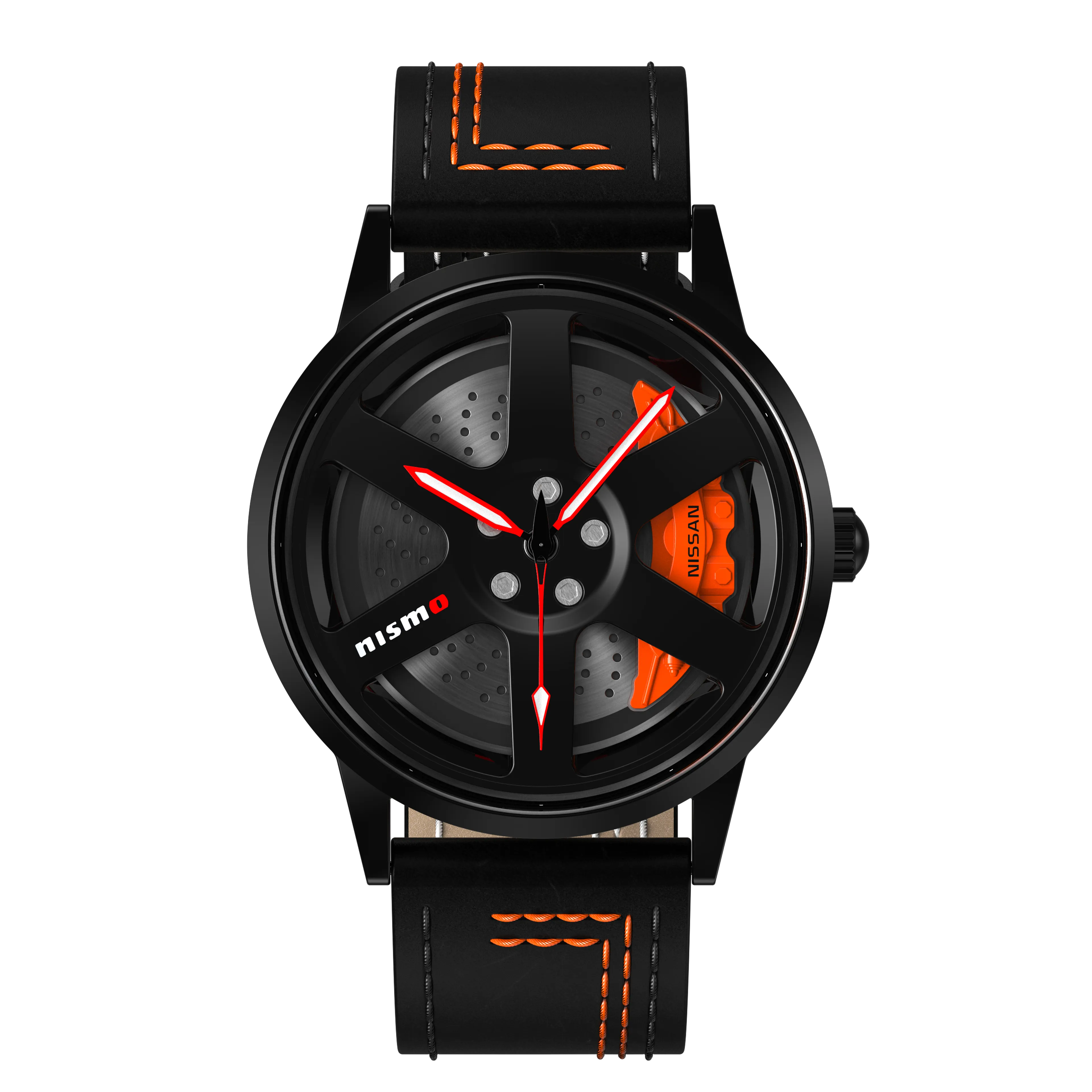 Shop Nismo R35 Gyro - Orange Leather Strap | RS Chrono