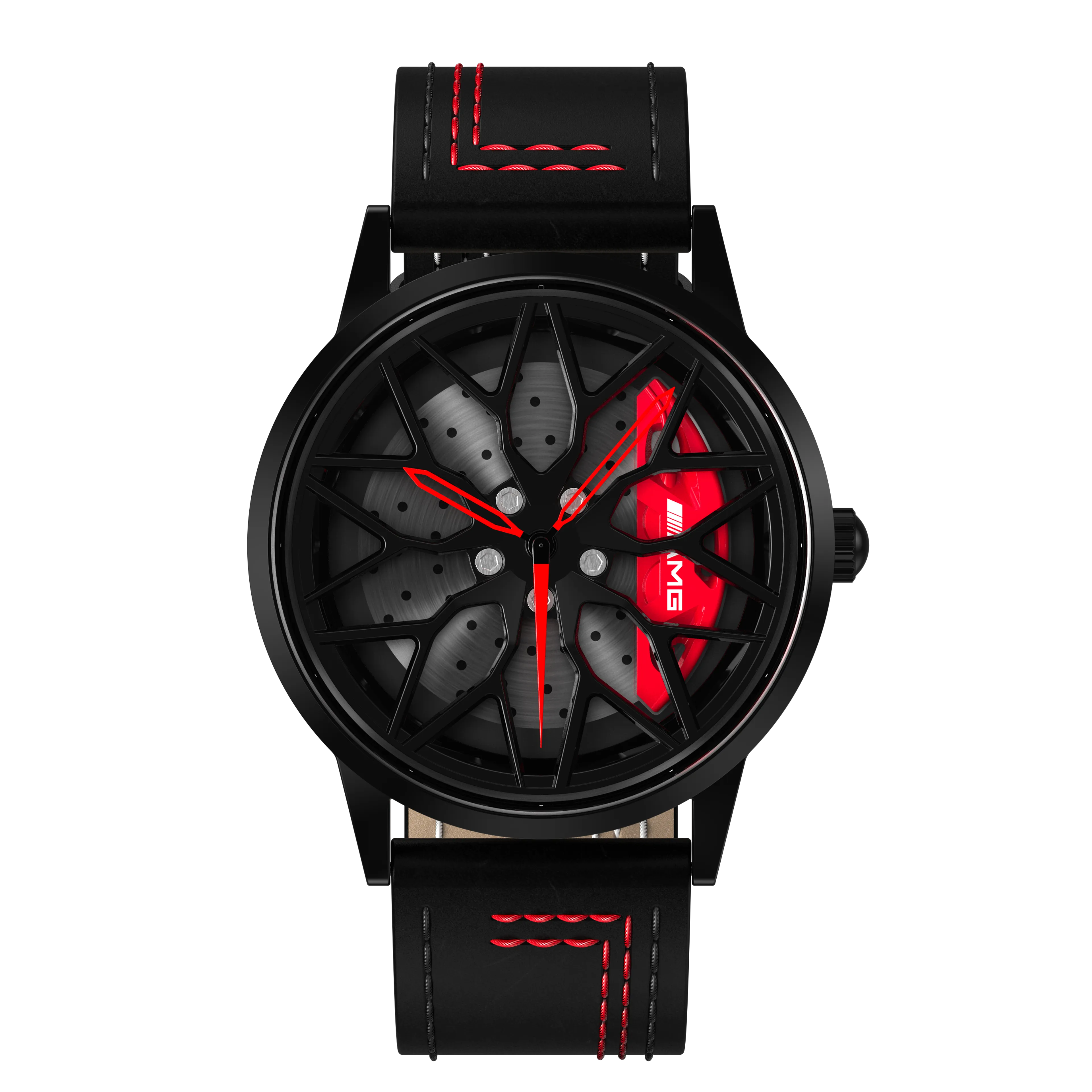 Shop Red Petronas 63S Gyro - Red Leather Strap | RS Chrono