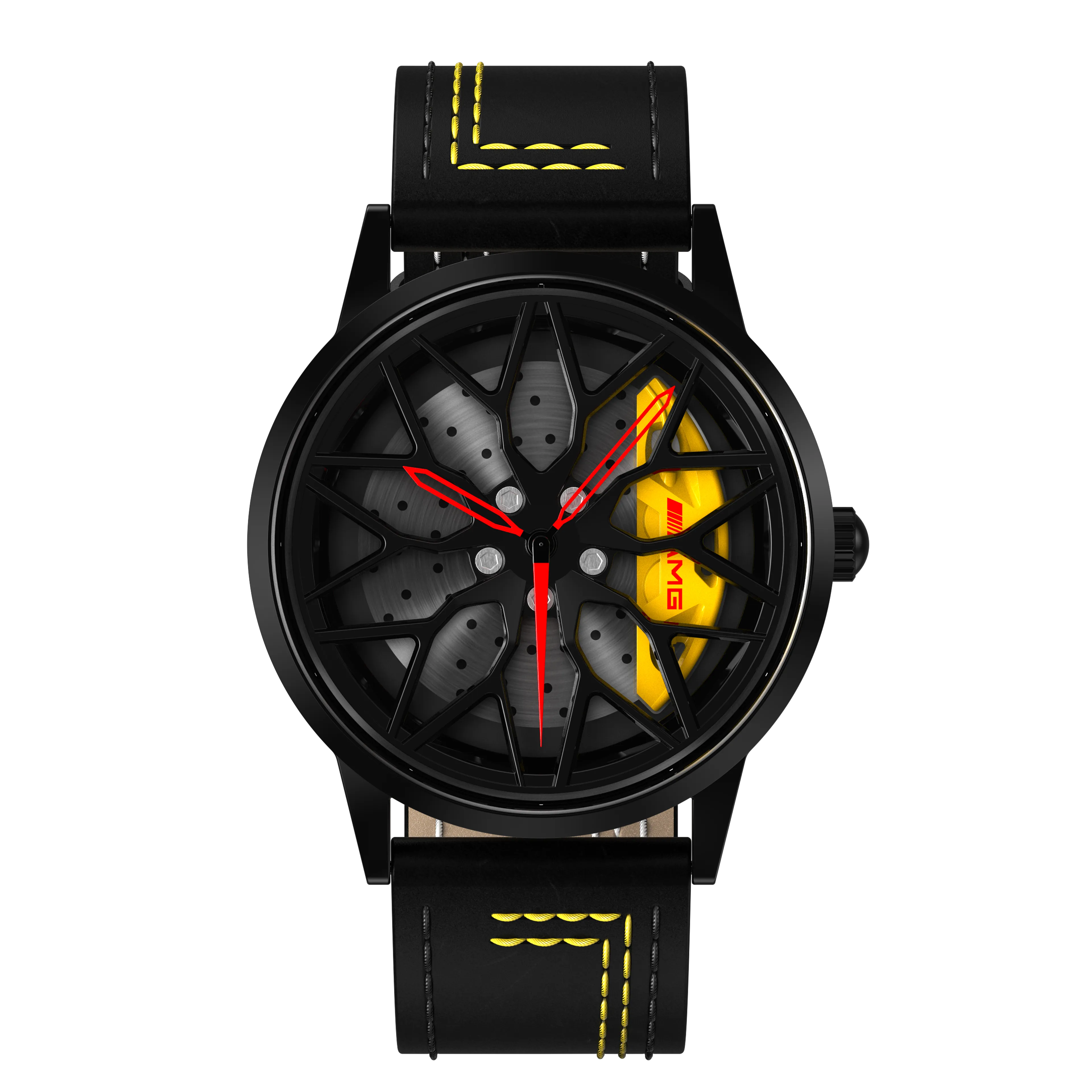 Shop Yellow Petronas 63S Gyro - Yellow Leather Strap | RS Chrono