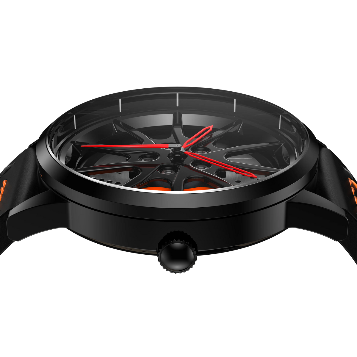 Shop Orange Speedtail 765 Gyro - Orange Leather Strap | RS Chrono