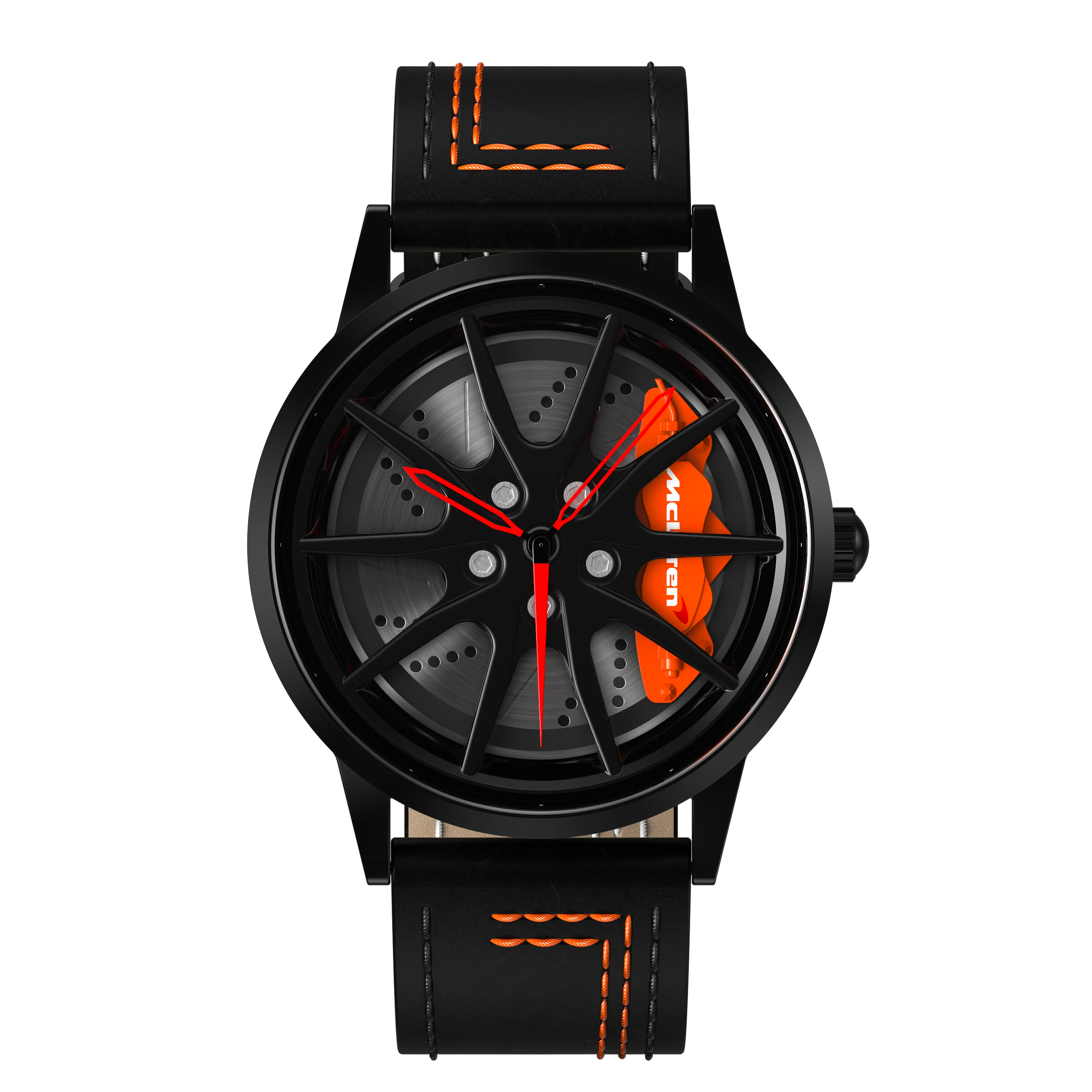 Shop Orange Speedtail 765 Gyro - Orange Leather Strap | RS Chrono