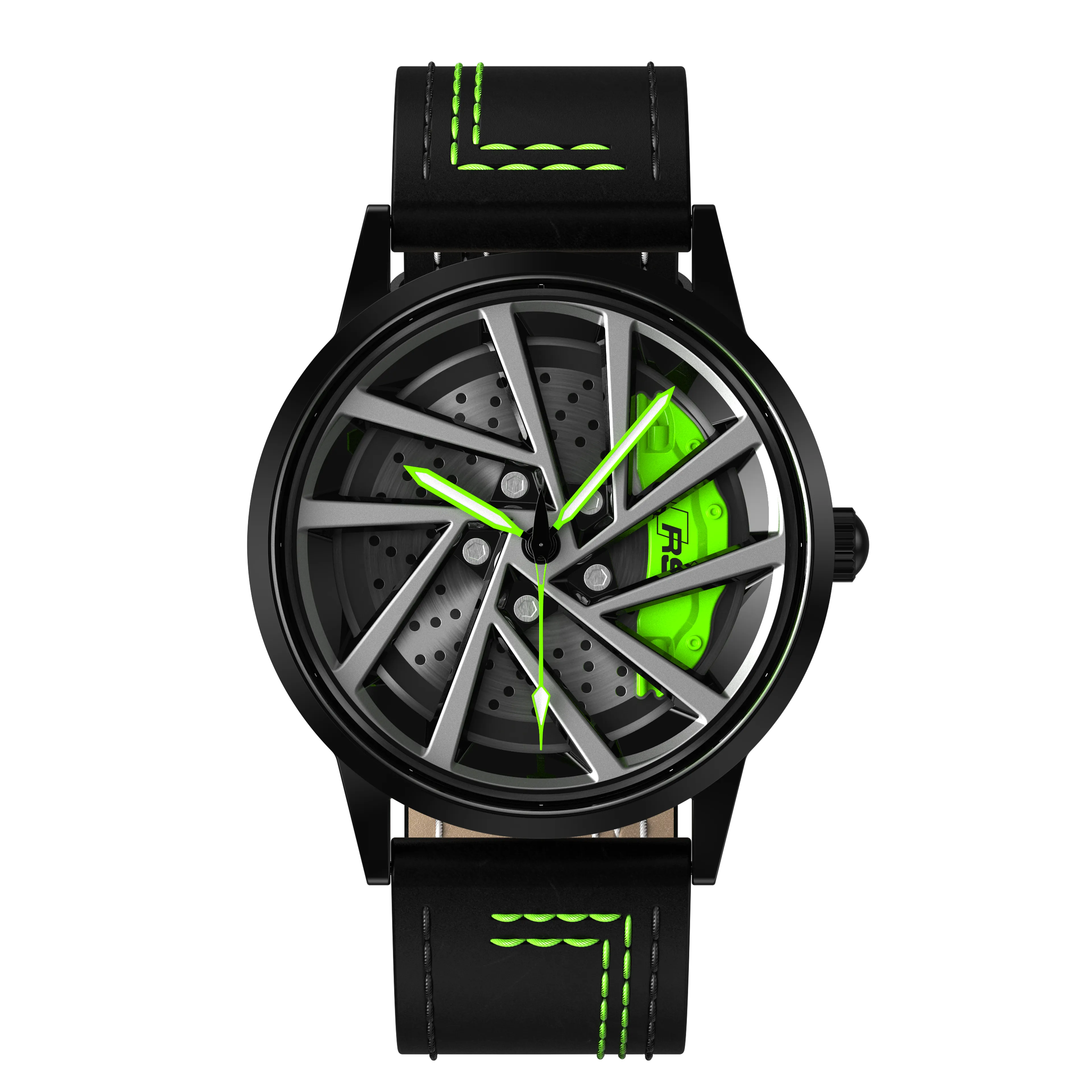Shop Green Vorsprung RS5 Gyro - Green Leather Strap | RS Chrono