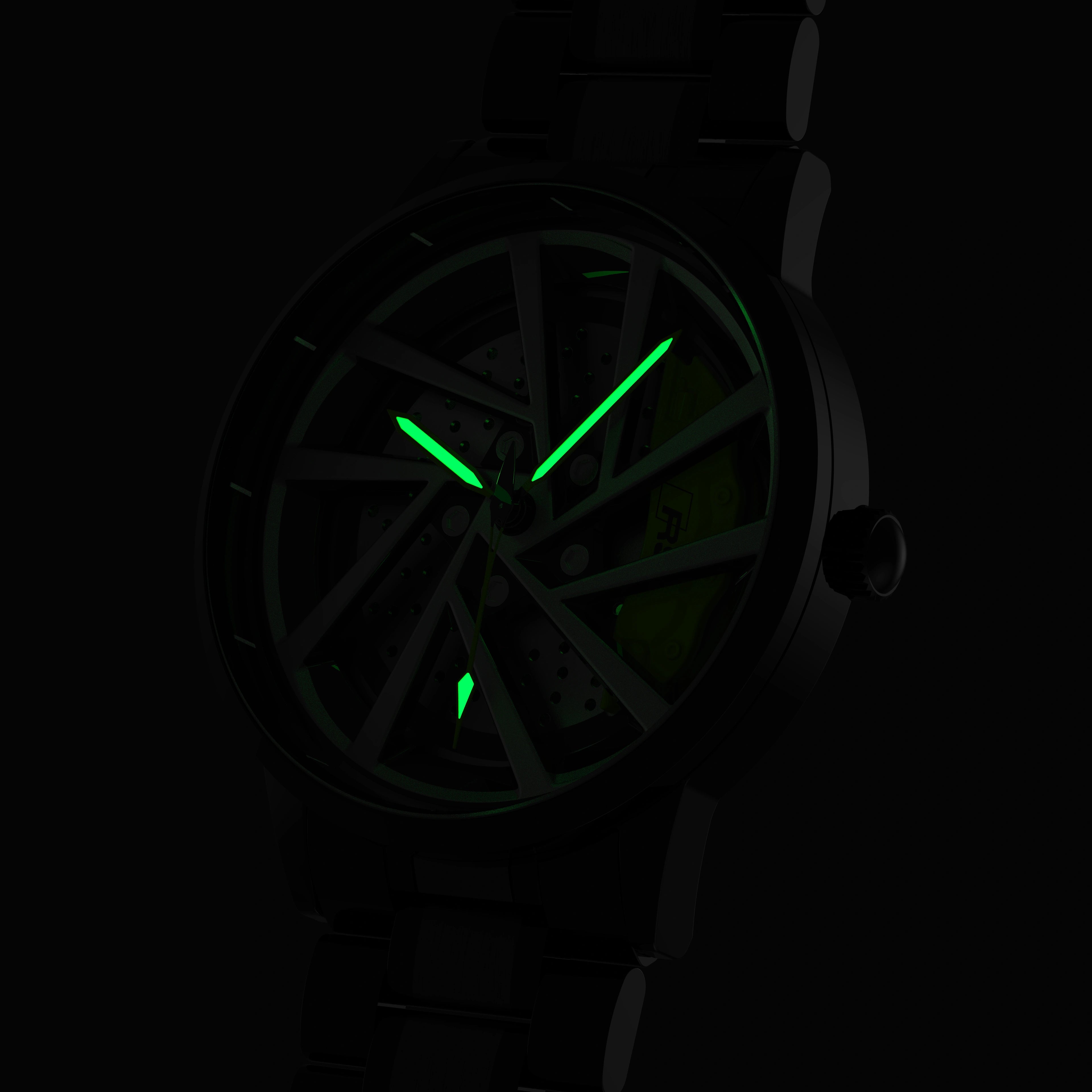 Shop Green Vorsprung RS5 Gyro - Metal Strap | RS Chrono