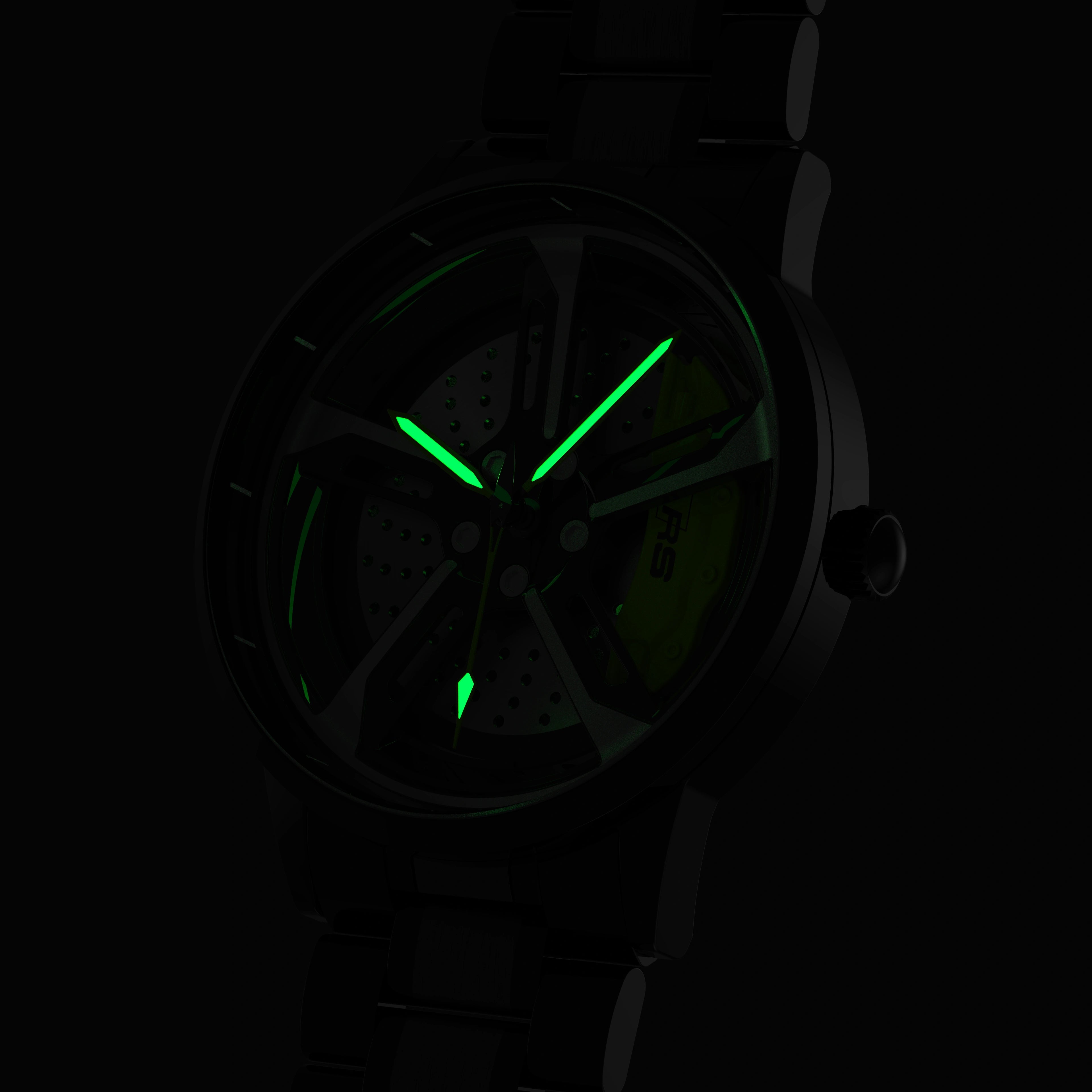 Shop Green Vorsprung RS7 Gyro - Metal Strap | RS Chrono