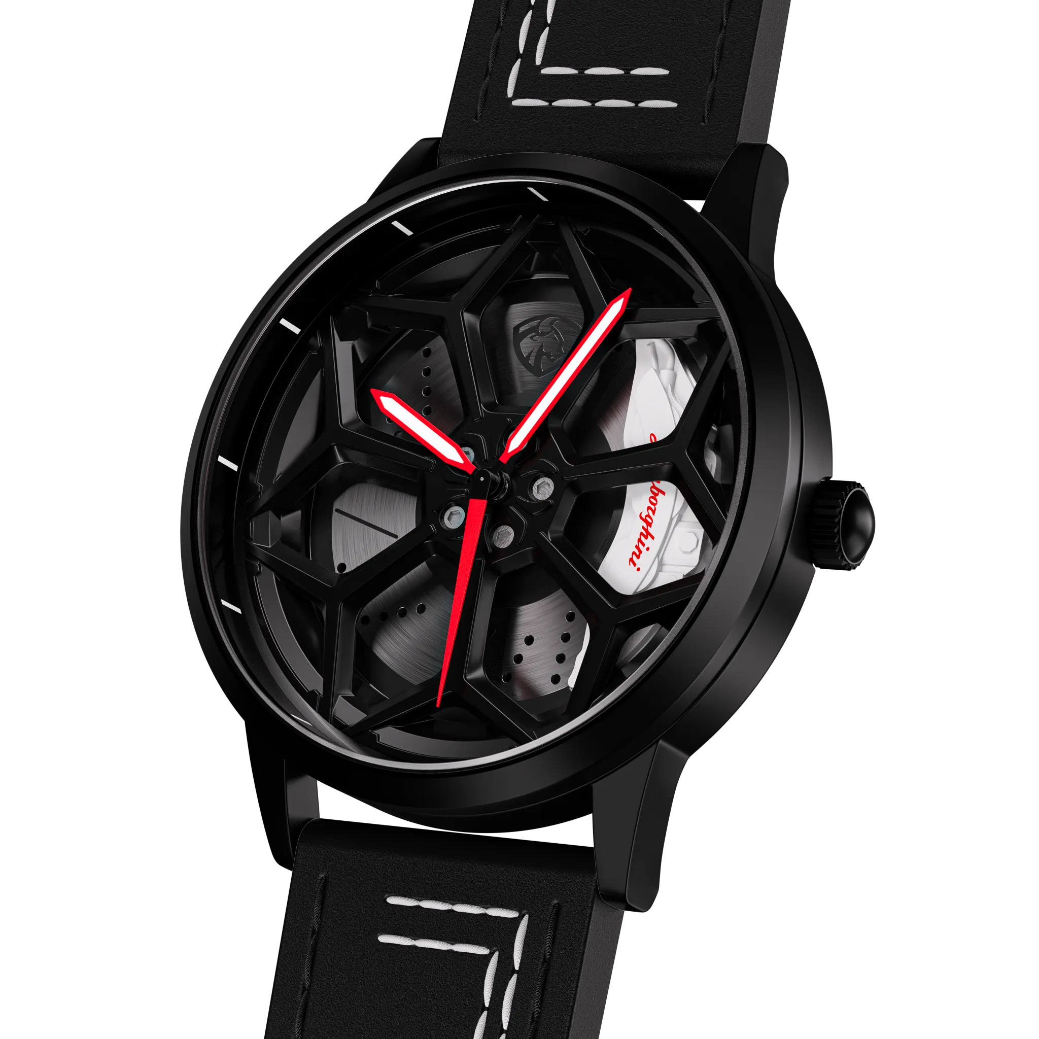 RS Chrono Lamborghini Urus Performante Gyro White Leather Strap