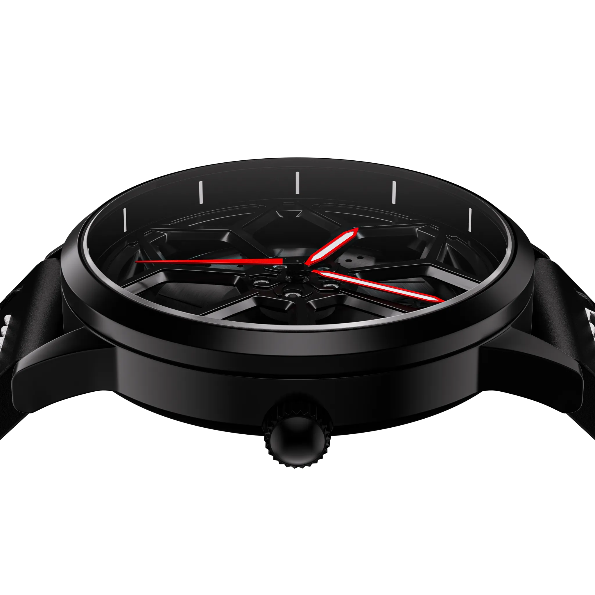 RS Chrono Lamborghini Urus Performante Gyro White Leather Strap