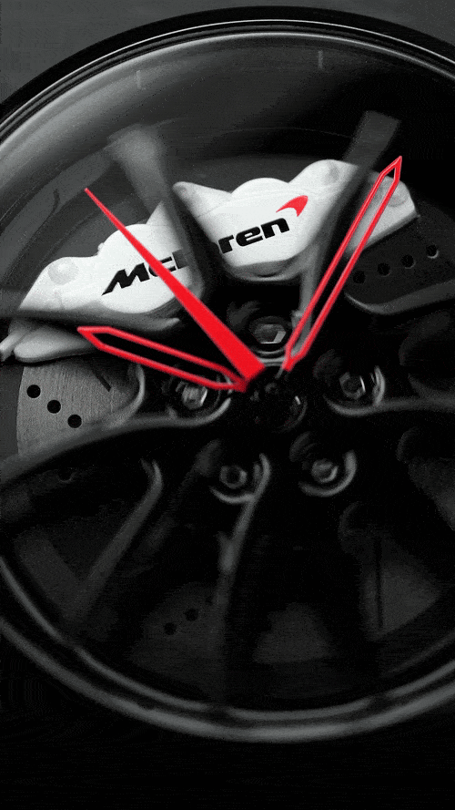 RS Chrono Automotive Wheel Watch Speedtail 765 Gyro White
