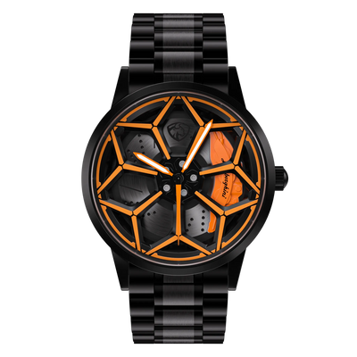 Shop Orange Performante Gyro - Metal Strap | RS Chrono