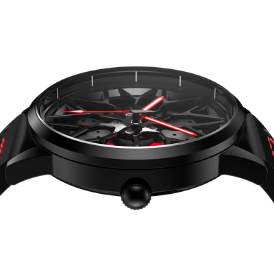 Shop Bayer 795M Gyro - Red Leather Strap | RS Chrono