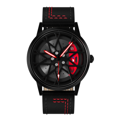 Shop Bayer 795M - Red Leather Strap | RS Chrono