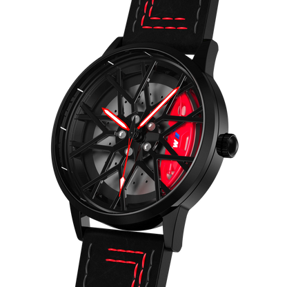 Shop Bayer 795M - Red Leather Strap | RS Chrono