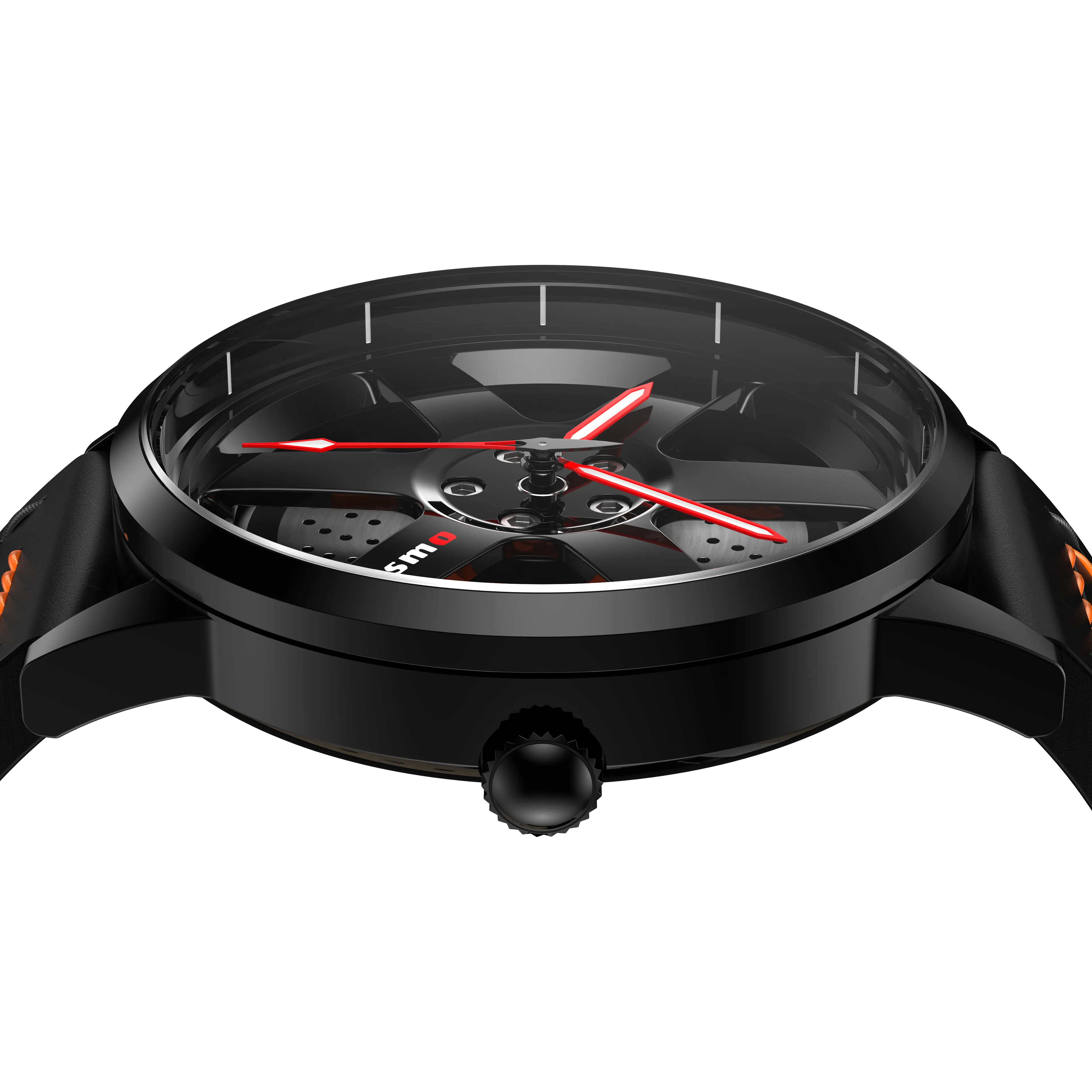 Shop Nismo R35 - Orange Leather Strap | RS Chrono
