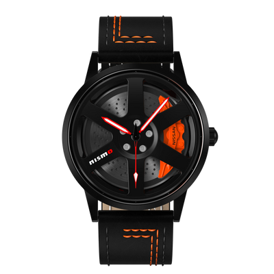 Shop Nismo R35 Gyro - Orange Leather Strap | RS Chrono