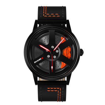 Shop Nismo R35 Gyro - Orange Leather Strap | RS Chrono