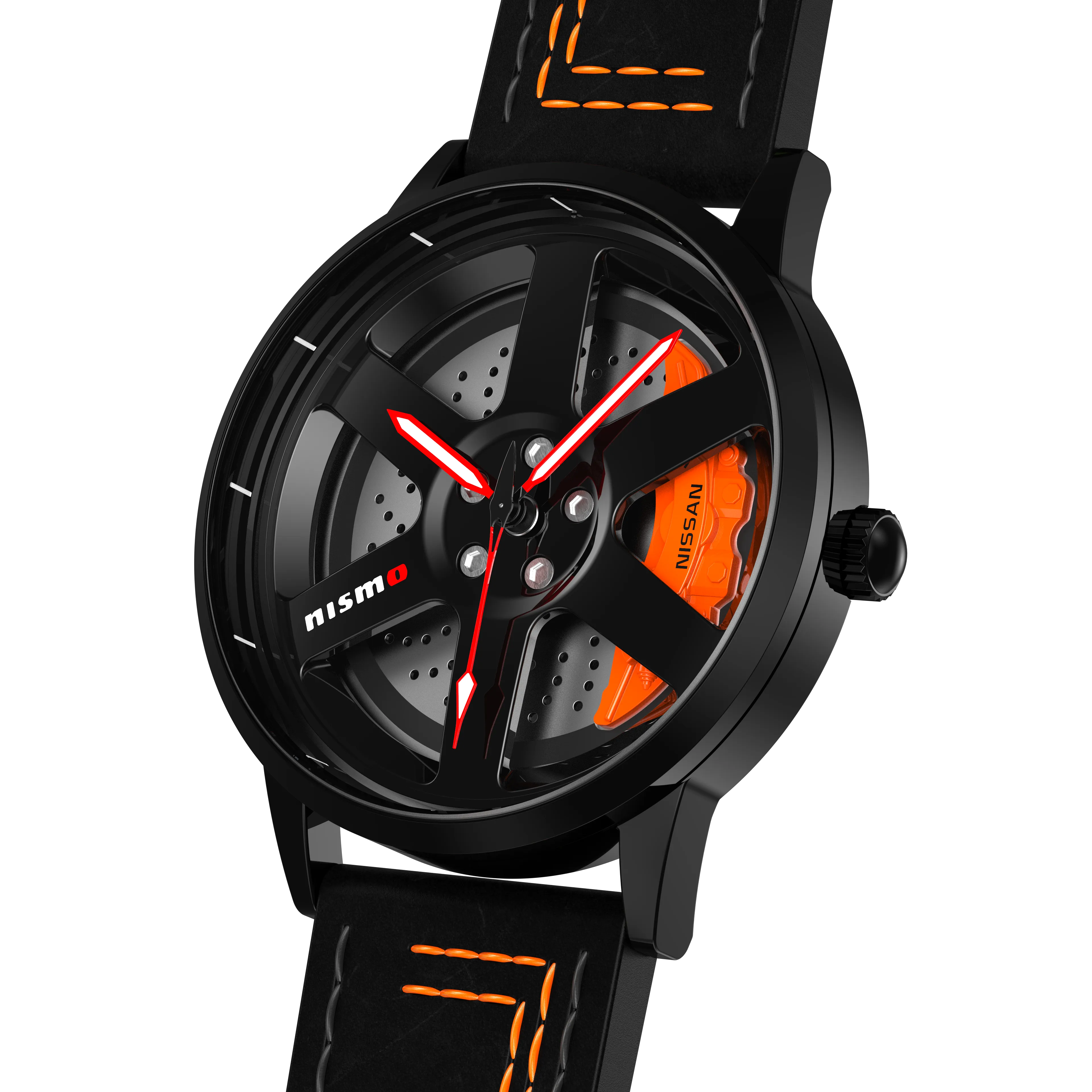 Shop Nismo R35 Gyro - Orange Leather Strap | RS Chrono