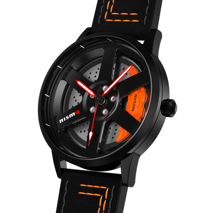 Shop Nismo R35 Gyro - Orange Leather Strap | RS Chrono