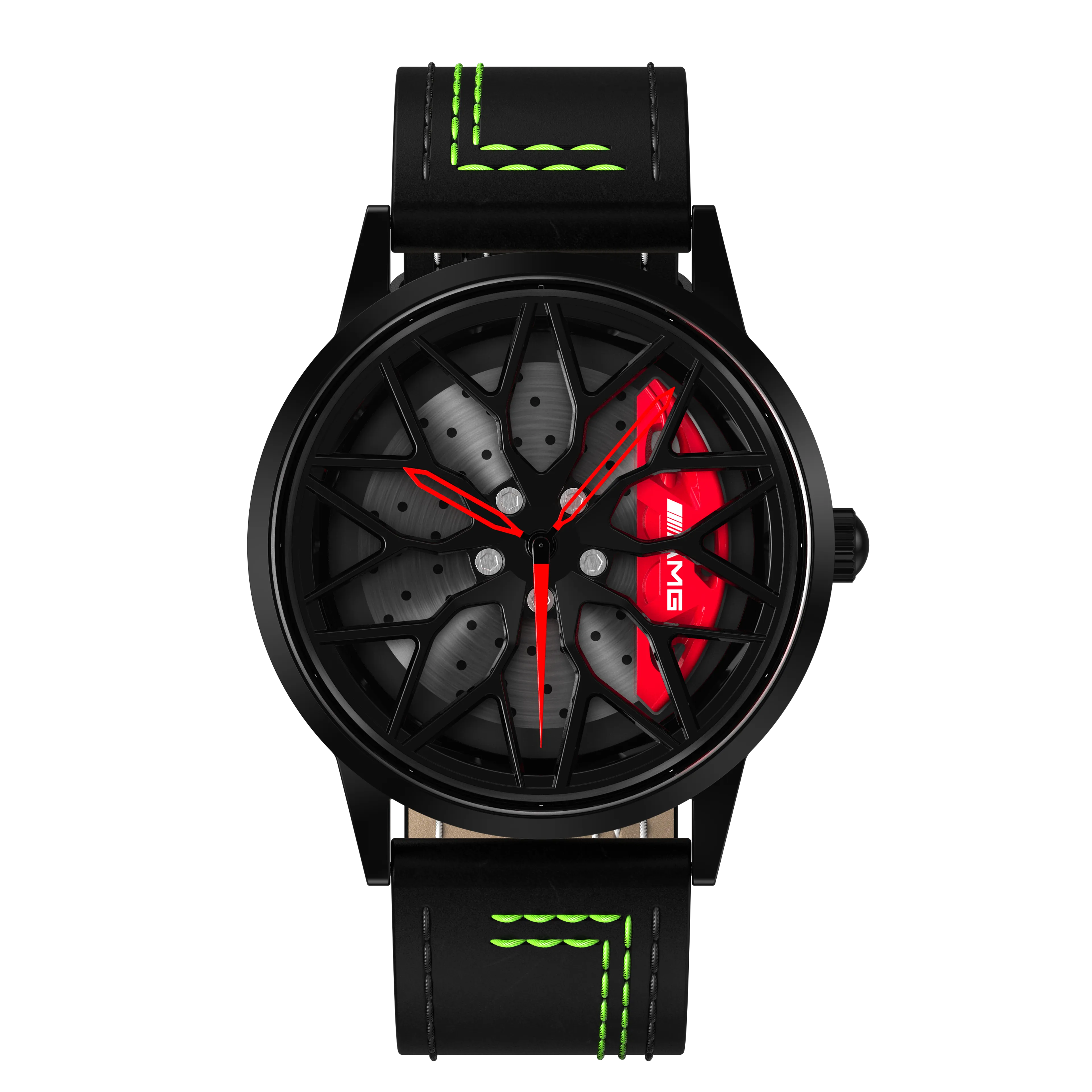Shop Red Petronas 63S Gyro - Green Leather Strap | RS Chrono