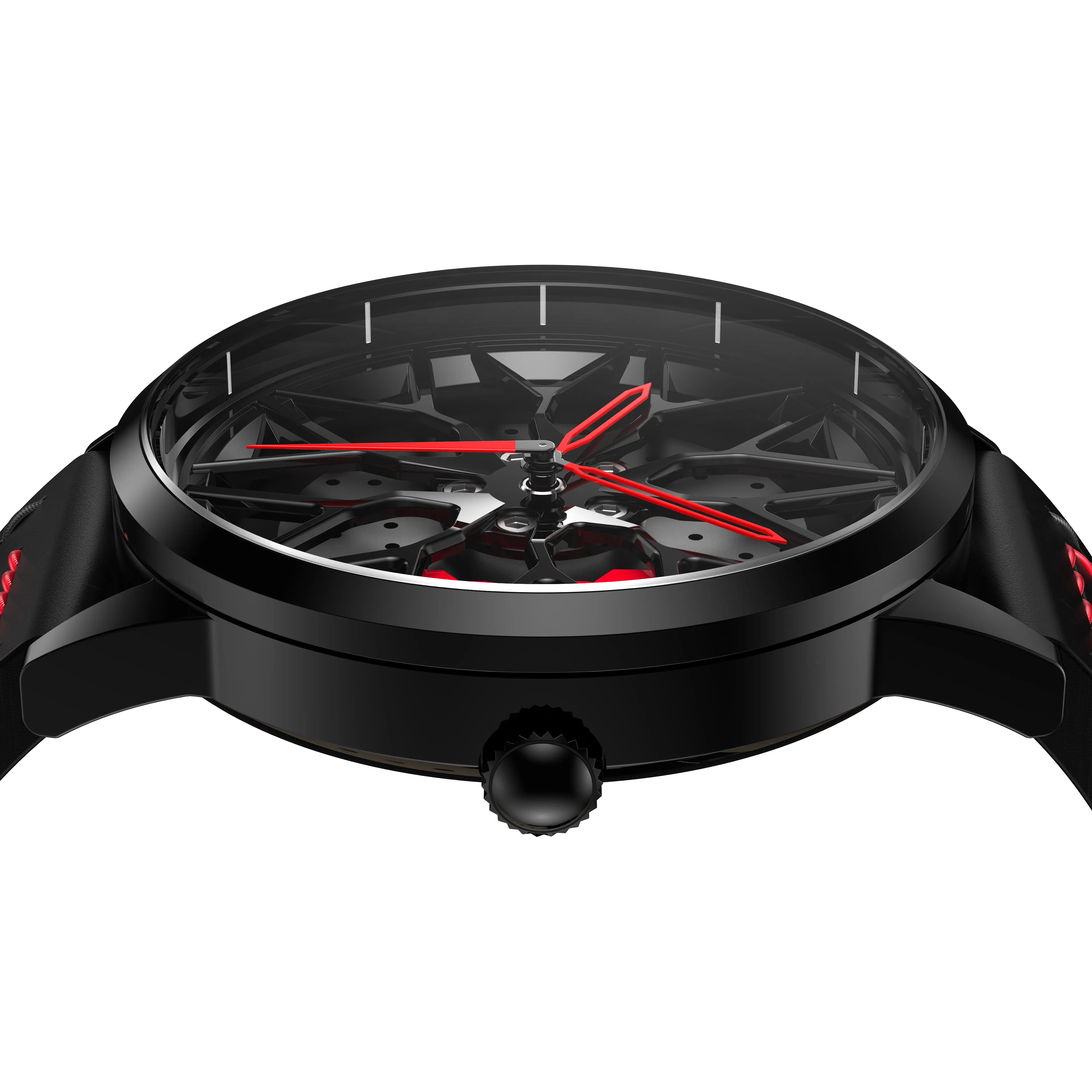 Shop Red Petronas 63S - Red Leather Strap | RS Chrono