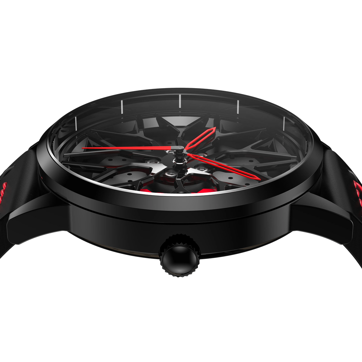 Shop Red Petronas 63S Gyro - Red Leather Strap | RS Chrono
