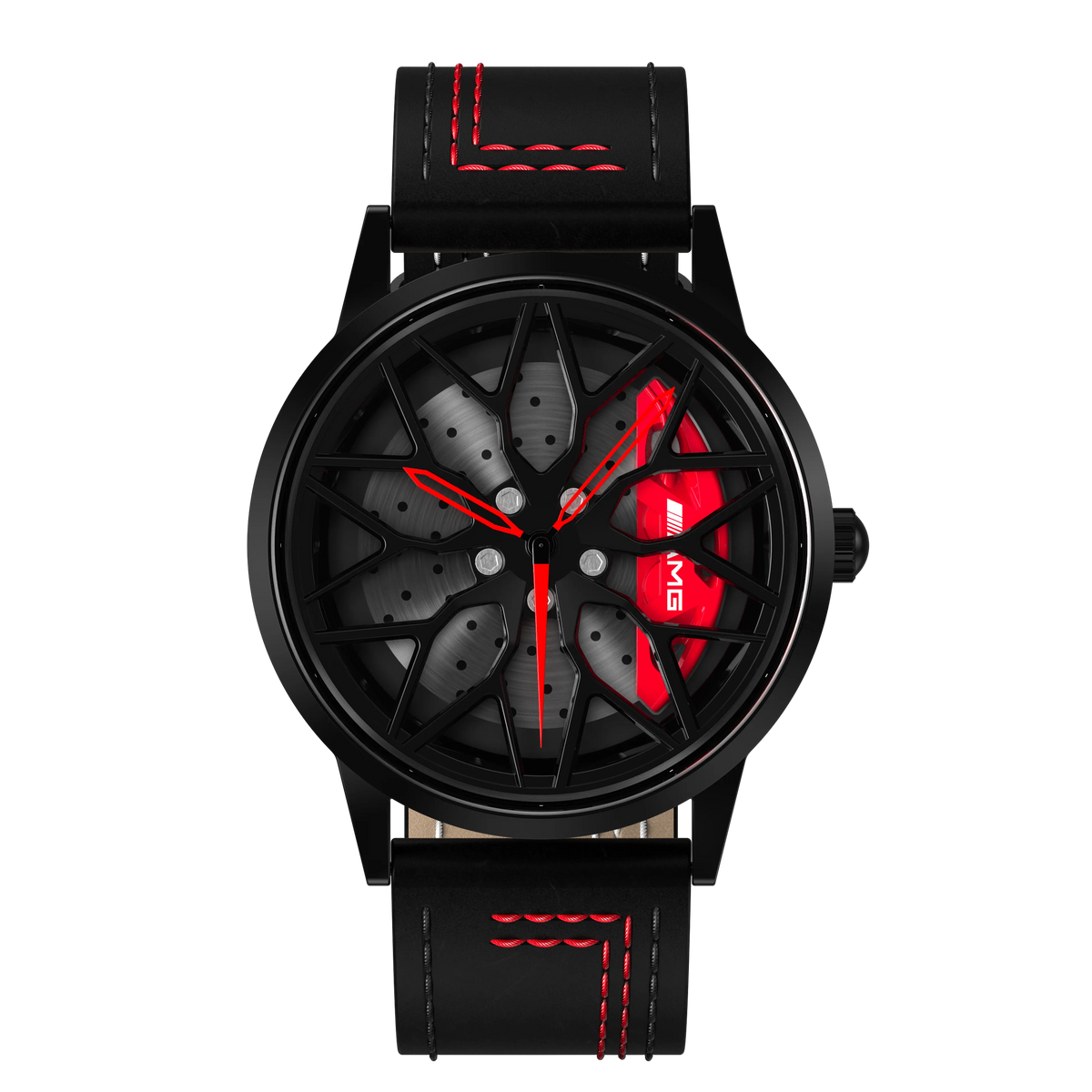Shop Red Petronas 63S Gyro - Red Leather Strap | RS Chrono