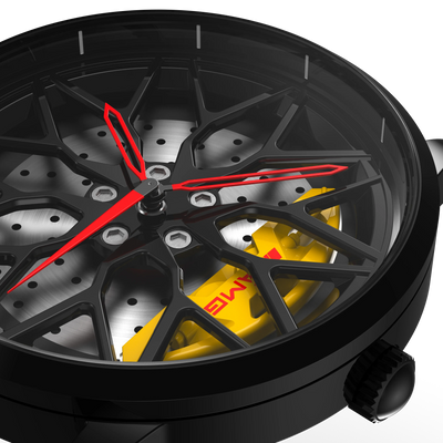 Shop Yellow Petronas 63S Gyro - Yellow Leather Strap | RS Chrono