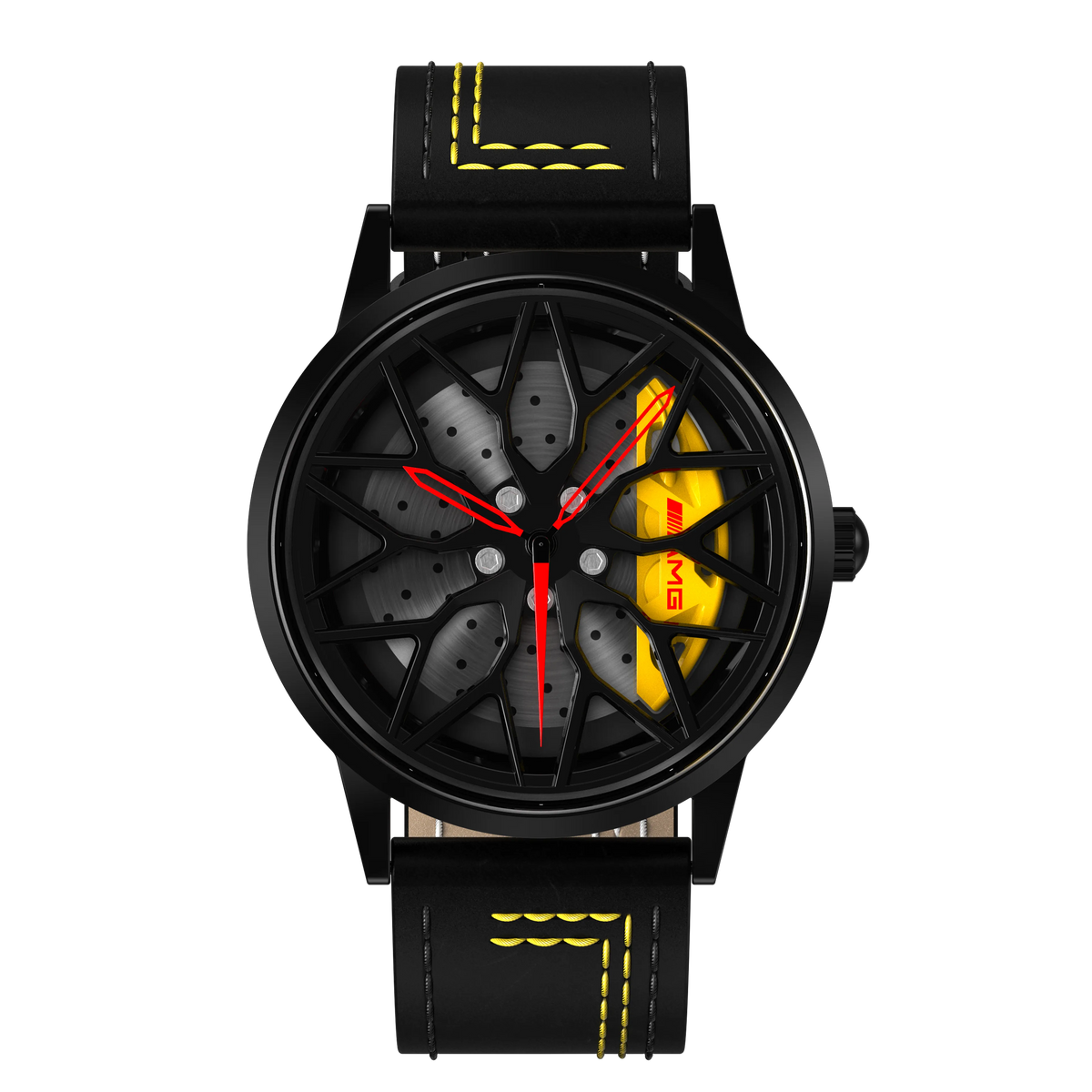 Shop Yellow Petronas 63S Gyro - Yellow Leather Strap | RS Chrono#color_yellow