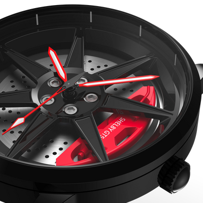 Shop Shelby GT500 Gyro - Red Leather Strap | RS Chrono