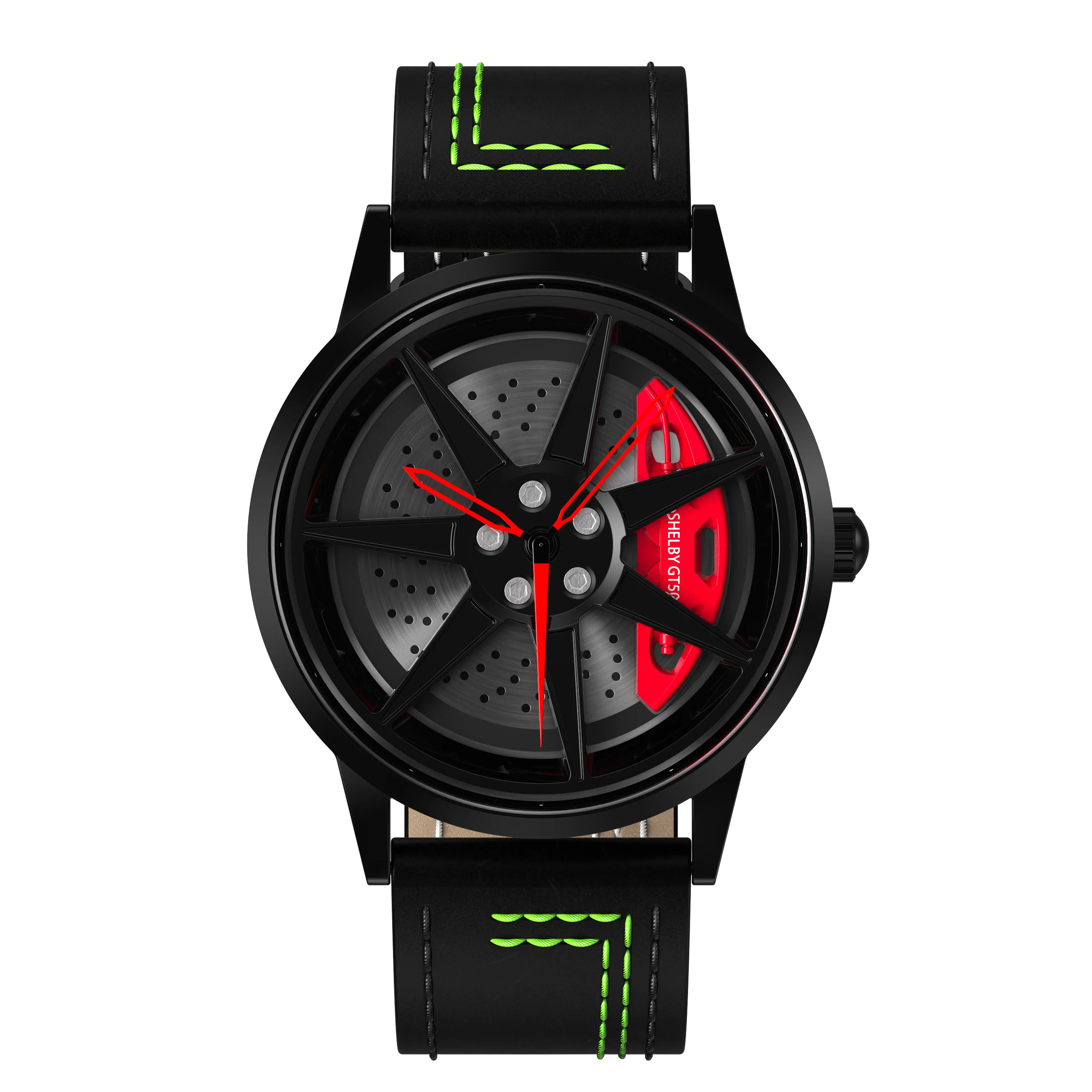 Shop Shelby GT500 Gyro - Green Leather Strap | RS Chrono