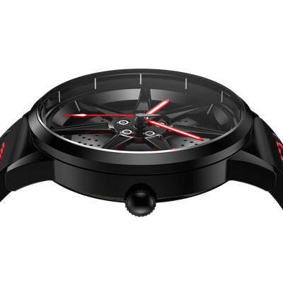 Shop Shelby GT500 Gyro - Red Leather Strap | RS Chrono