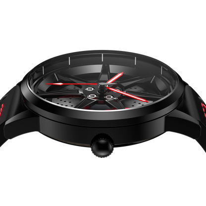 Shop Shelby GT500 Gyro - Red Leather Strap | RS Chrono