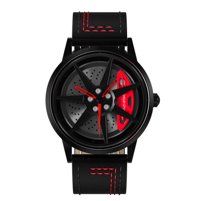 Shop Shelby GT500 Gyro - Red Leather Strap | RS Chrono