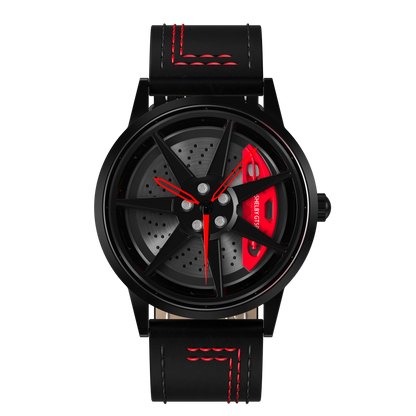 Shop Shelby GT500 Gyro - Red Leather Strap | RS Chrono