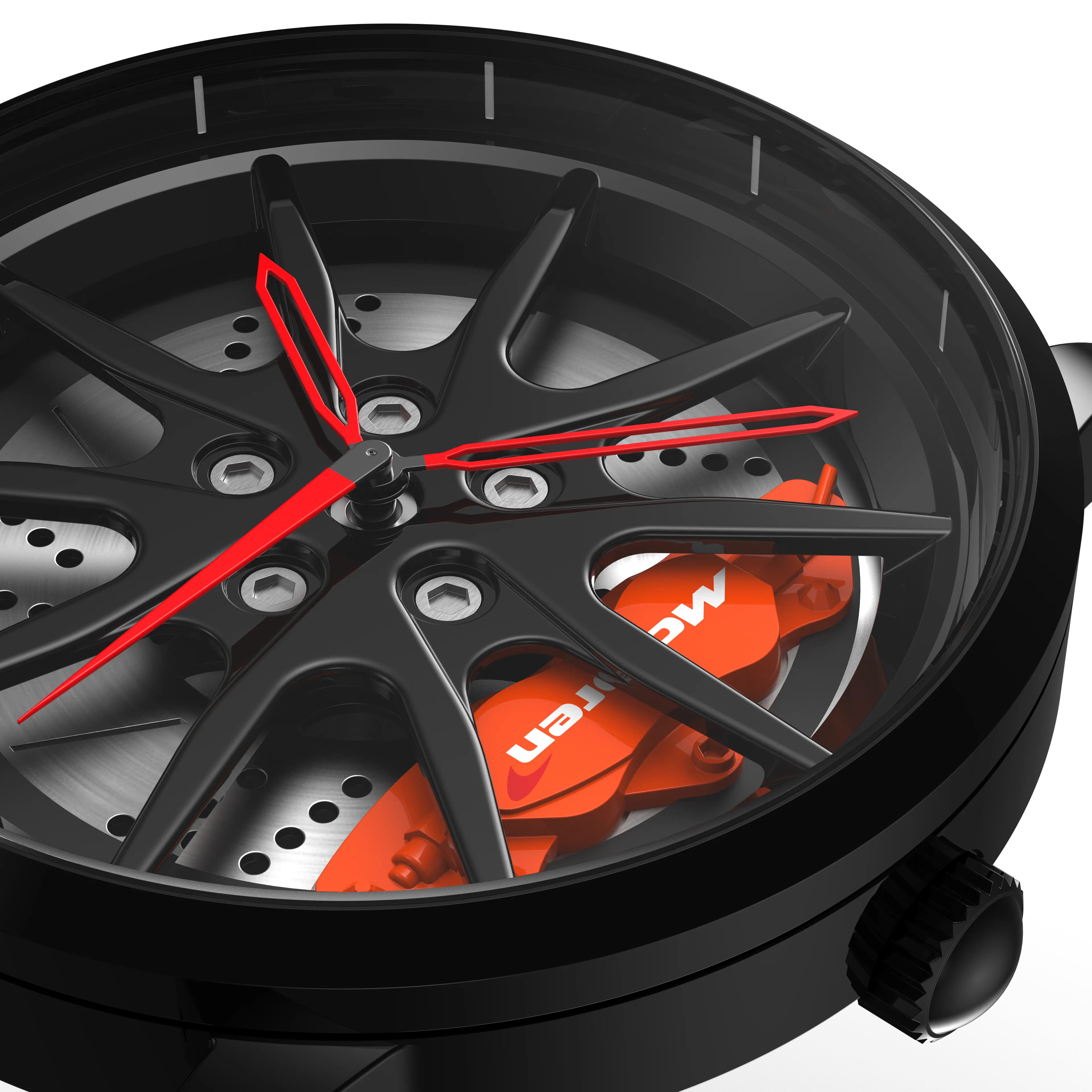 Shop Orange Speedtail 765 Gyro - Orange Leather Strap | RS Chrono
