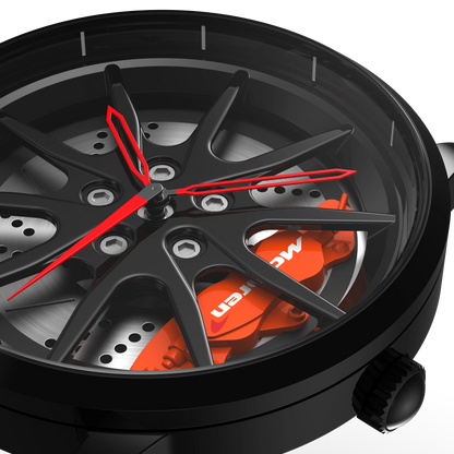 Shop Orange Speedtail 765 Gyro - Orange Leather Strap | RS Chrono