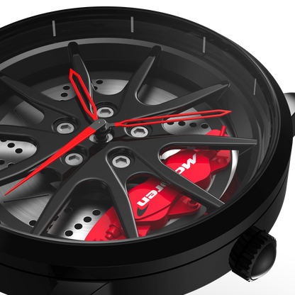Shop Red Speedtail 765 Gyro - Red Leather Strap | RS Chrono