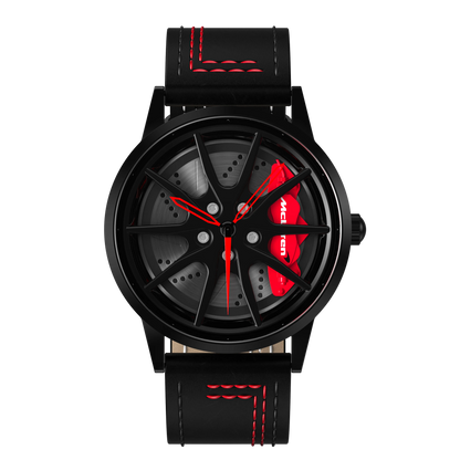 Shop Red Speedtail 765 Gyro - Red Leather Strap | RS Chrono