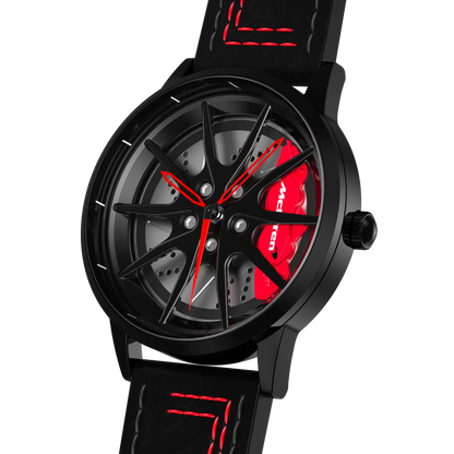 Shop Red Speedtail 765 Gyro - Red Leather Strap | RS Chrono