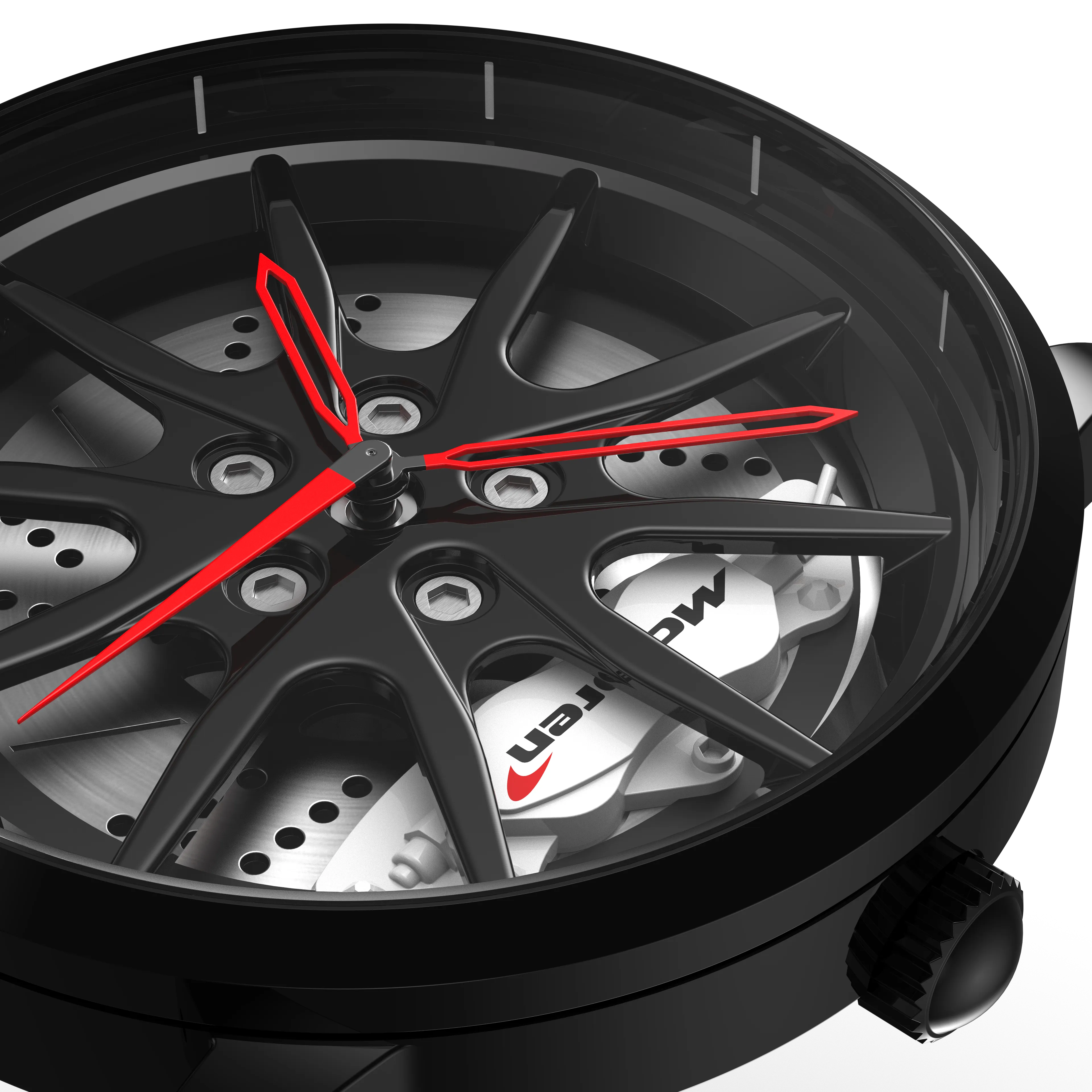 Shop White Speedtail 765 Gyro - White Leather Strap | RS Chrono