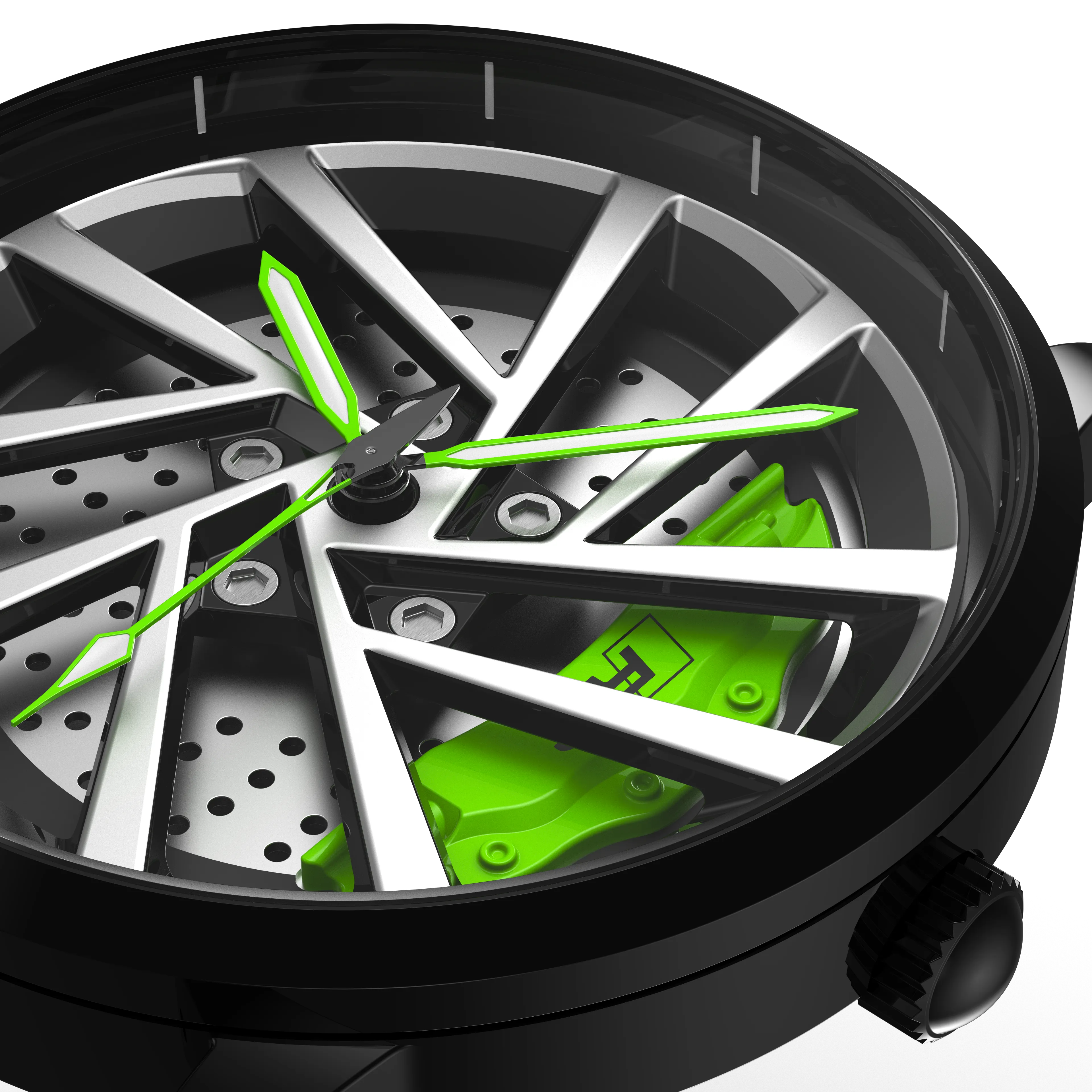Shop Green Vorsprung RS5 Gyro - Green Leather Strap | RS Chrono