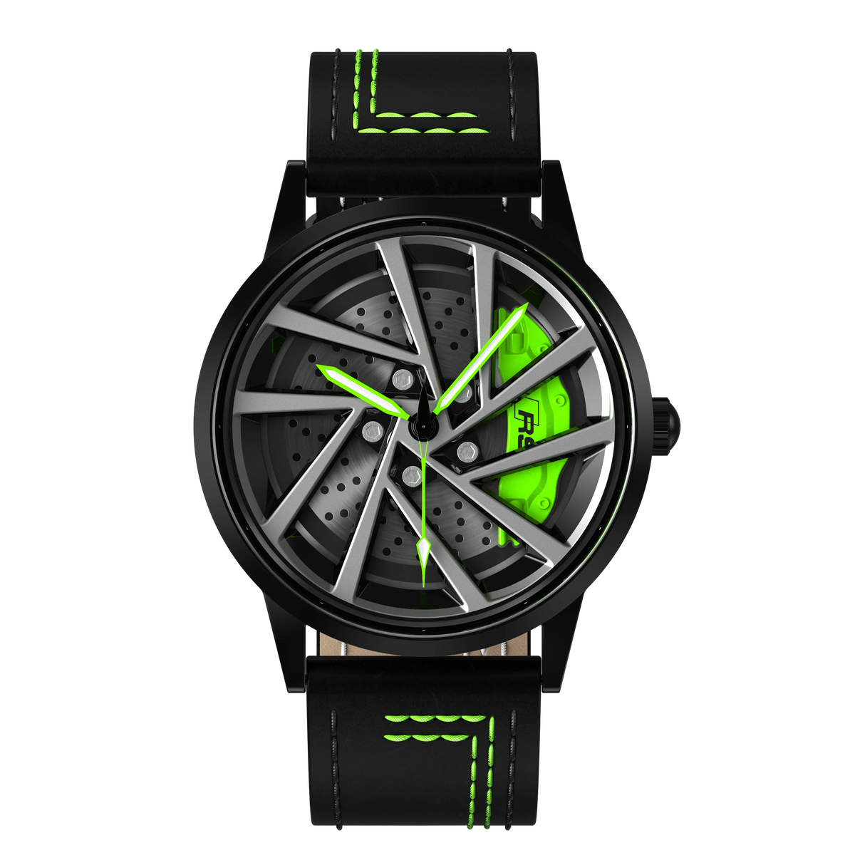 Shop Green Vorsprung RS5 Gyro - Green Leather Strap | RS Chrono