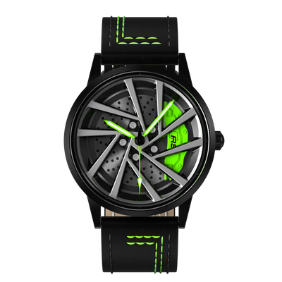 Shop Green Vorsprung RS5 Gyro - Green Leather Strap | RS Chrono