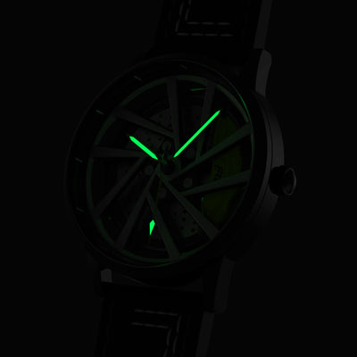 Shop Green Vorsprung RS5 Gyro - Green Leather Strap | RS Chrono