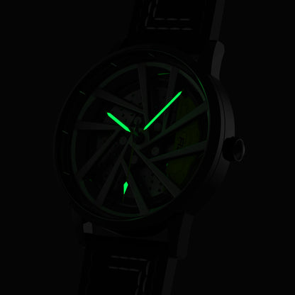 Shop Green Vorsprung RS5 Gyro - Green Leather Strap | RS Chrono